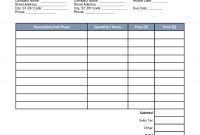 Free Handyman (Contractor) Invoice Template – Word | Pdf for General Contractor Invoice Template