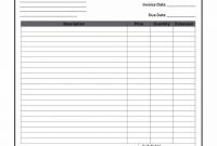 Free Invoice Downloadable Template Doc Printable Blank for Ipad Invoice Template