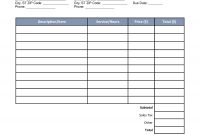 Free Itemized Invoice Template - Word | Pdf | Eforms – Free within Itemized Invoice Template