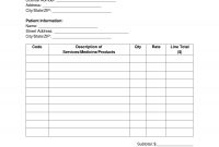 Free Medical Bill Receipt Template – Pdf | Word | Eforms with regard to Doctors Invoice Template