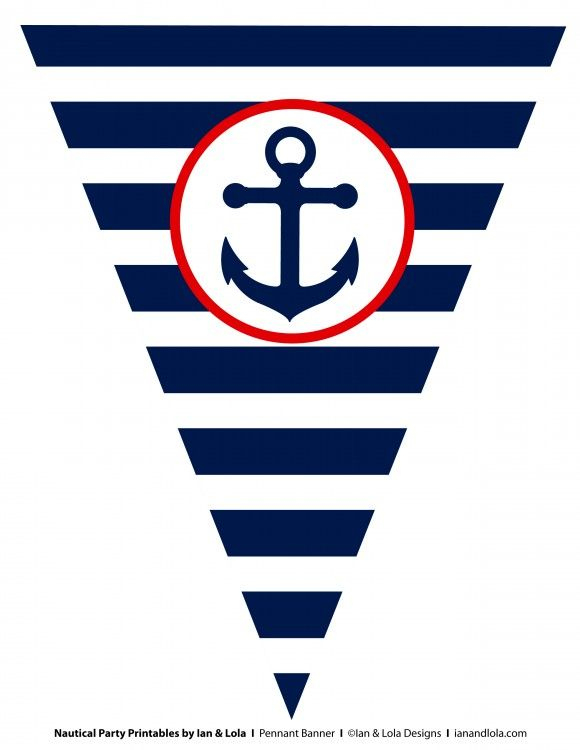 Free Nautical Party Printables From Ian &amp; Lola Designs inside Nautical Banner Template
