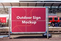 Free Outdoor Banner Mockup | Free Psd Template | Psd Repo with regard to Outdoor Banner Template