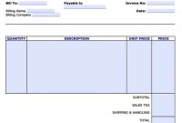 Free Personal Invoice Template | Pdf | Word | Excel within Invoice Template Filetype Doc