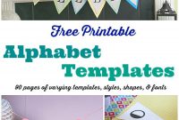 Free Printable Banner Templates: Alphabet With Different for Free Printable Banner Templates For Word