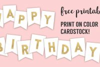 Free Printable Birthday Banner Ideas | Paper Trail Design in Diy Birthday Banner Template