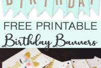 Free Printable Birthday Banners – The Girl Creative regarding Diy Birthday Banner Template