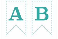 Free Printable Bunting Banner | Abby Lawson for Letter Templates For Banners