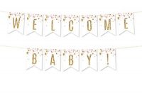 Free Printable Gold Banner (Entire Alphabet) | Somewhat within Baby Shower Banner Template