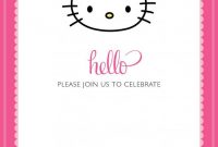 Free Printable Hello Kitty Birthday Invitations – Bagvania inside Hello Kitty Birthday Banner Template Free
