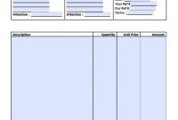 Free Simple Basic Invoice Template | Pdf | Word | Excel inside Microsoft Invoices Templates Free
