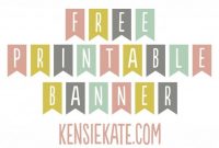 Freebie Friday :: Printable Banner — Kensie Kate | Free in Letter Templates For Banners