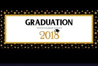 Graduation Class Of 2018 Greeting Banner Template in Graduation Banner Template