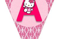 Hello Kitty Free Printable Bunting. And Like Omg! Get Some regarding Hello Kitty Birthday Banner Template Free