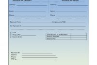 House Rental Invoice Template In Excel Format | Invoice for Monthly Rent Invoice Template