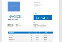 How To Make An Invoice In Word: From A Professional Template inside Web Design Invoice Template Word