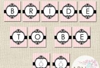Instant Download – Bride To Be Banner – Printable Banner with regard to Bride To Be Banner Template