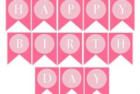 Instant Download, Donuts | Happy Birthday Banner Printable pertaining to Free Printable Happy Birthday Banner Templates