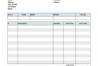 Invoice Forms Printable Sample Contractor Invoice Form Auto pertaining to Custom Quickbooks Invoice Templates