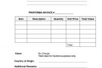 Invoice Proforma Sample Sample Shipping Invoice in International Shipping Invoice Template