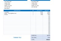 Kostenloses Excel Invoice throughout Net 30 Invoice Template