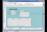 Libreoffice Base (74) Home Invoice Pt2 Forms in Libreoffice Invoice Template
