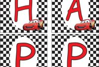 Lightning Mcqueen Banner | Cars Birthday Parties, Cars in Cars Birthday Banner Template