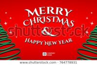 Merry Christmas Banner Template Card Layout Stock Vector within Merry Christmas Banner Template