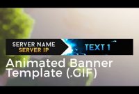 Minecraft Animated Server Banner Template "super Dazzle in Animated Banner Templates