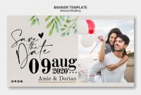 Minimal Template Wedding Banner | Free Psd File regarding Wedding Banner Design Templates