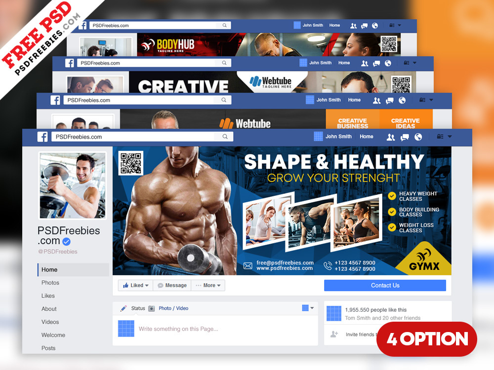 Multipurpose Facebook Cover Templates Psdpsd Freebies On in Facebook Banner Template Psd