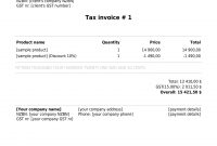 New Zealand Blank Invoice Template (Pdf) within Invoice Template New Zealand