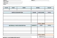 Parts And Labor Invoice Template Free with Parts And Labor Invoice Template Free