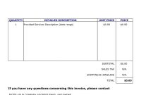 Pin On Amazing Professional Template with Invoice Template Word 2010