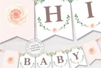 Printable Baby Shower Banners | Editable Templates throughout Baby Shower Banner Template