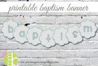 Printable Baptism Banner In Blue | Mormon Mommy Printables throughout Christening Banner Template Free