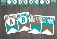 Printable Editable Chevron Banner – Happy Birthday, Welcome intended for Welcome Banner Template