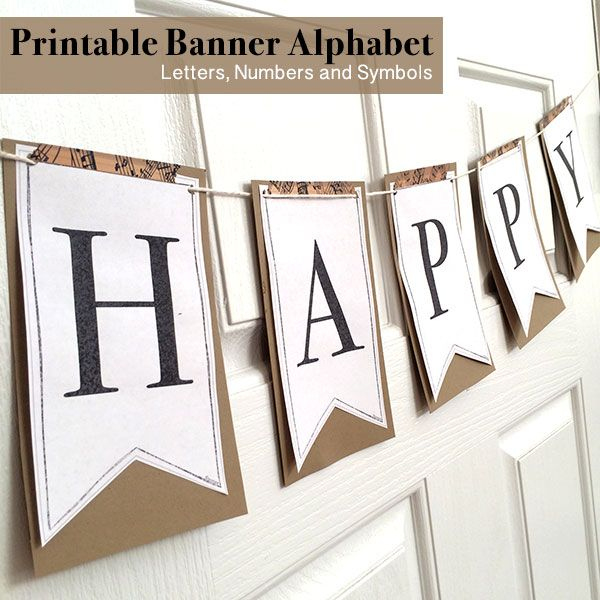 Printable Full Alphabet For Banners | Diy Birthday Banner inside Free Letter Templates For Banners