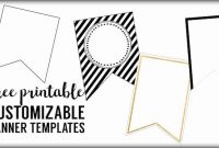 Printable Pennant Banner Template Free In 2020 (With Images intended for Printable Pennant Banner Template Free