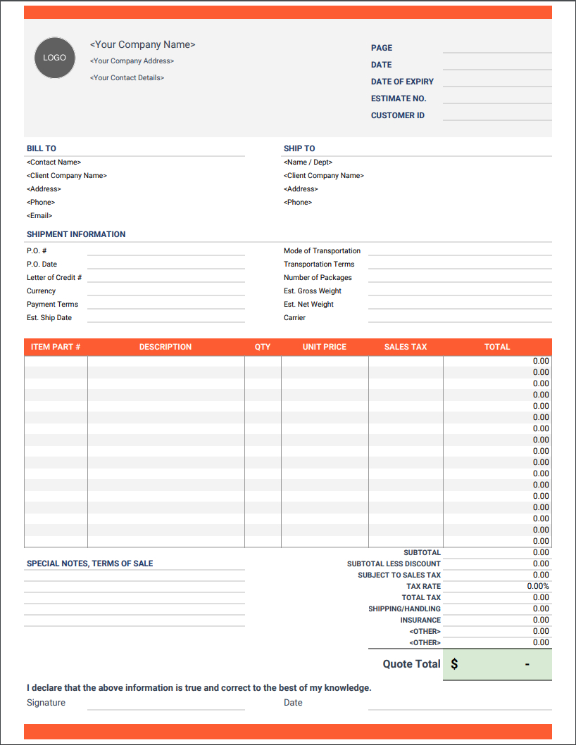 Pro Forma Invoice Templates | Free Download | Invoice Simple intended for Template Of Proforma Invoice