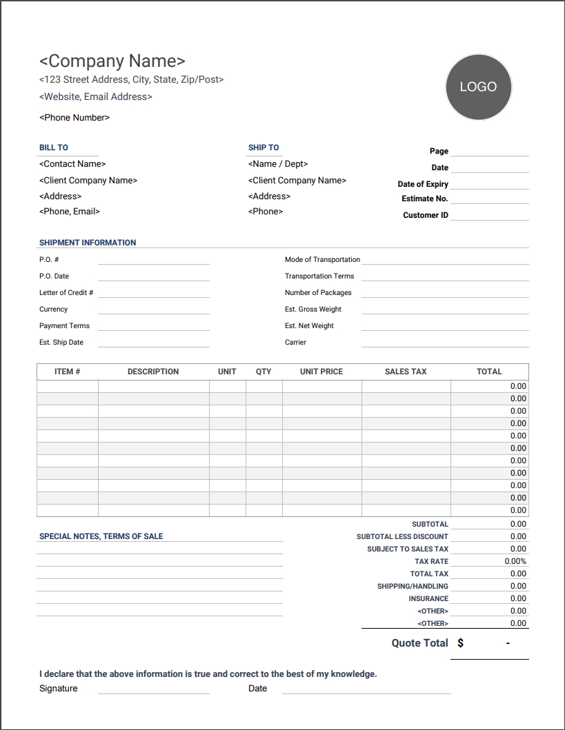 Pro Forma Invoice Templates | Free Download | Invoice Simple pertaining ...