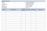 Proforma Invoice Format In Excel in Proforma Invoice Template India