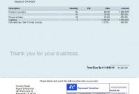 Quickbooks Invoice With Payment Voucher for Quickbooks Invoice Templates Free Download