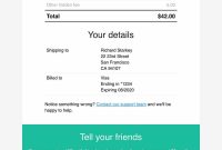 Responsive Receipt & Invoice Email Template throughout Invoice Email Template Html