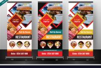 Restaurant Roll Up Banner Template with regard to Food Banner Template