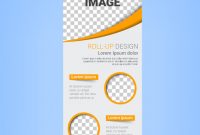 Roll Up Banner Template Vector Free Vector In Adobe pertaining to Retractable Banner Design Templates