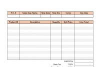 Sales Invoice Template For United States intended for Invoice Template Usa