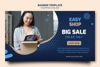 Shopping Online Banner Template | Free Psd File with regard to Free Online Banner Templates