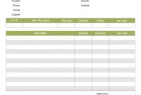 Simple Sample – Moving Item# Column with Excel 2013 Invoice Template
