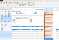 South Africa Tax Invoice Template (Sales) in South African Invoice Template