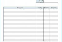 Spreadsheet Template Blank Invoice Printable Receipt Forms regarding Quickbooks Invoice Templates Free Download